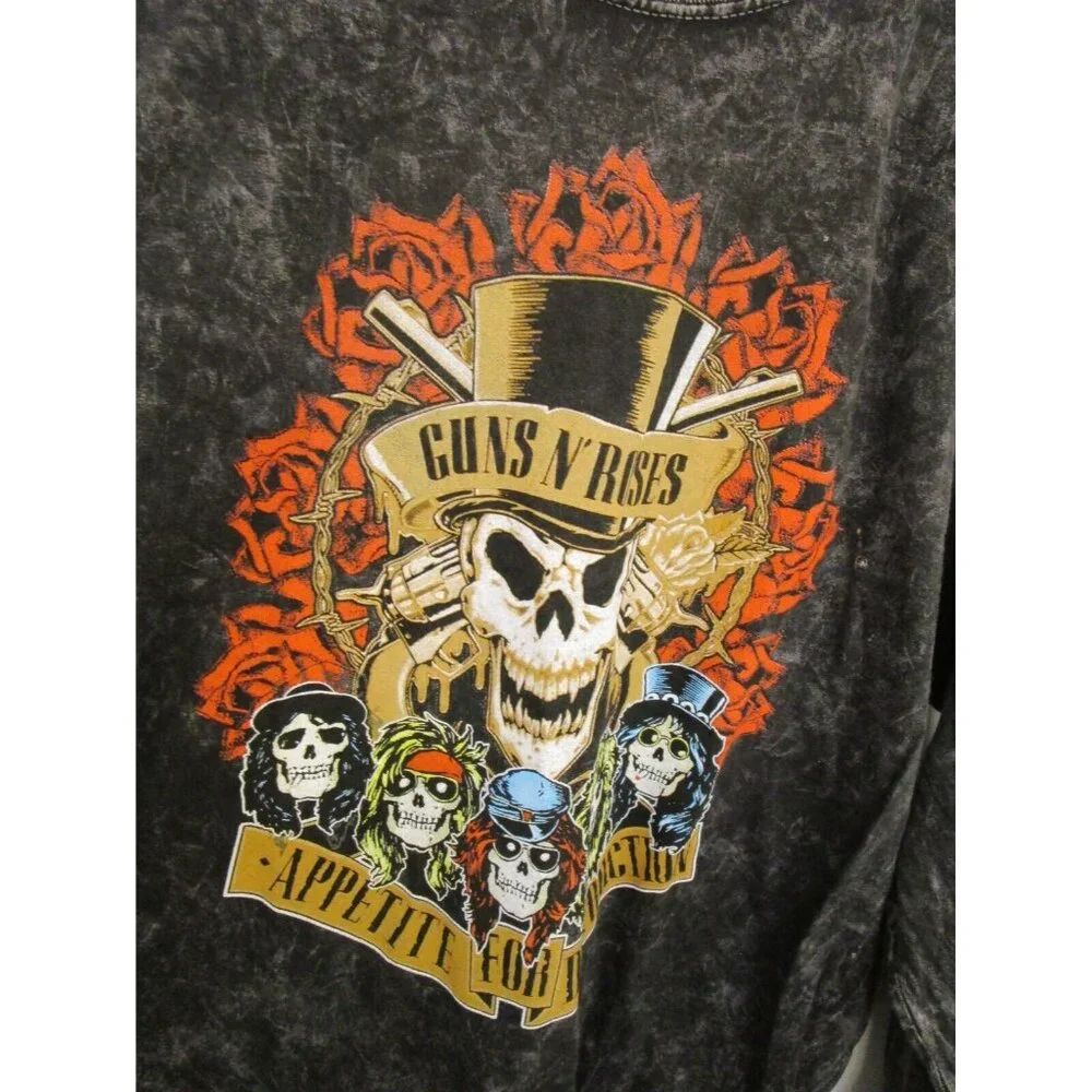 Guns N' Roses Long Sleeve Men Large Graphic Gray T-Shirt - 100% Cotton - NWOT - Picture 5 of 13